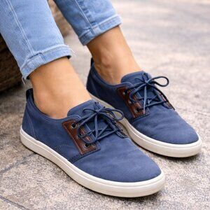 Timberland SensorFlex Size 8.5 Blue Canvas Lightweight Sneakers